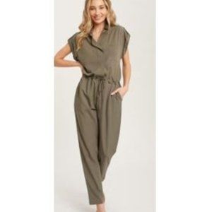 Army Green Jumpsuit, Size M